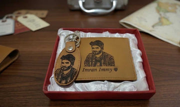Customized Picture Wallet With Keychain