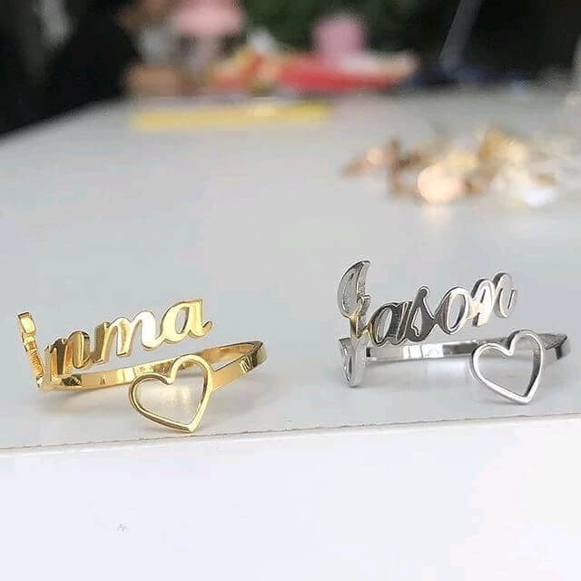 Customized Name Ring