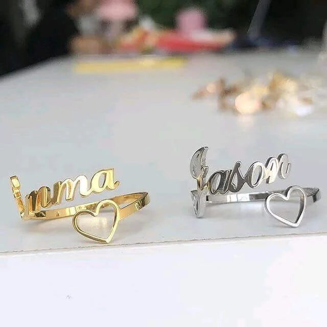 Customized Name Ring